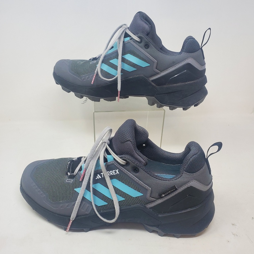 Adidas Terrex Women’s Trail Running Shoes - Gray with Aqua - Picture 11 of 13